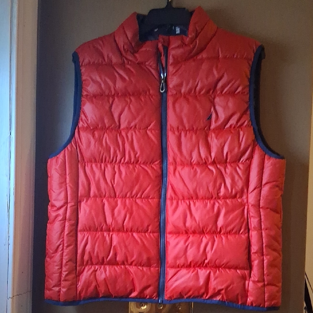 Nautica Red Puffer Vest for Women